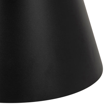 Soli Round Ceramic Coffee Table in Black 45,7x45cm