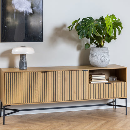 Jaipur Sideboard with  2 Doors and 1 Drawer in Wild Oak