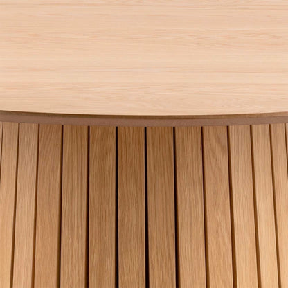 Christo Round Dining Table in Oak