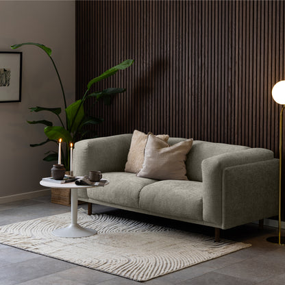 Malta Ceramic Round Coffee Table in White 60x45cm