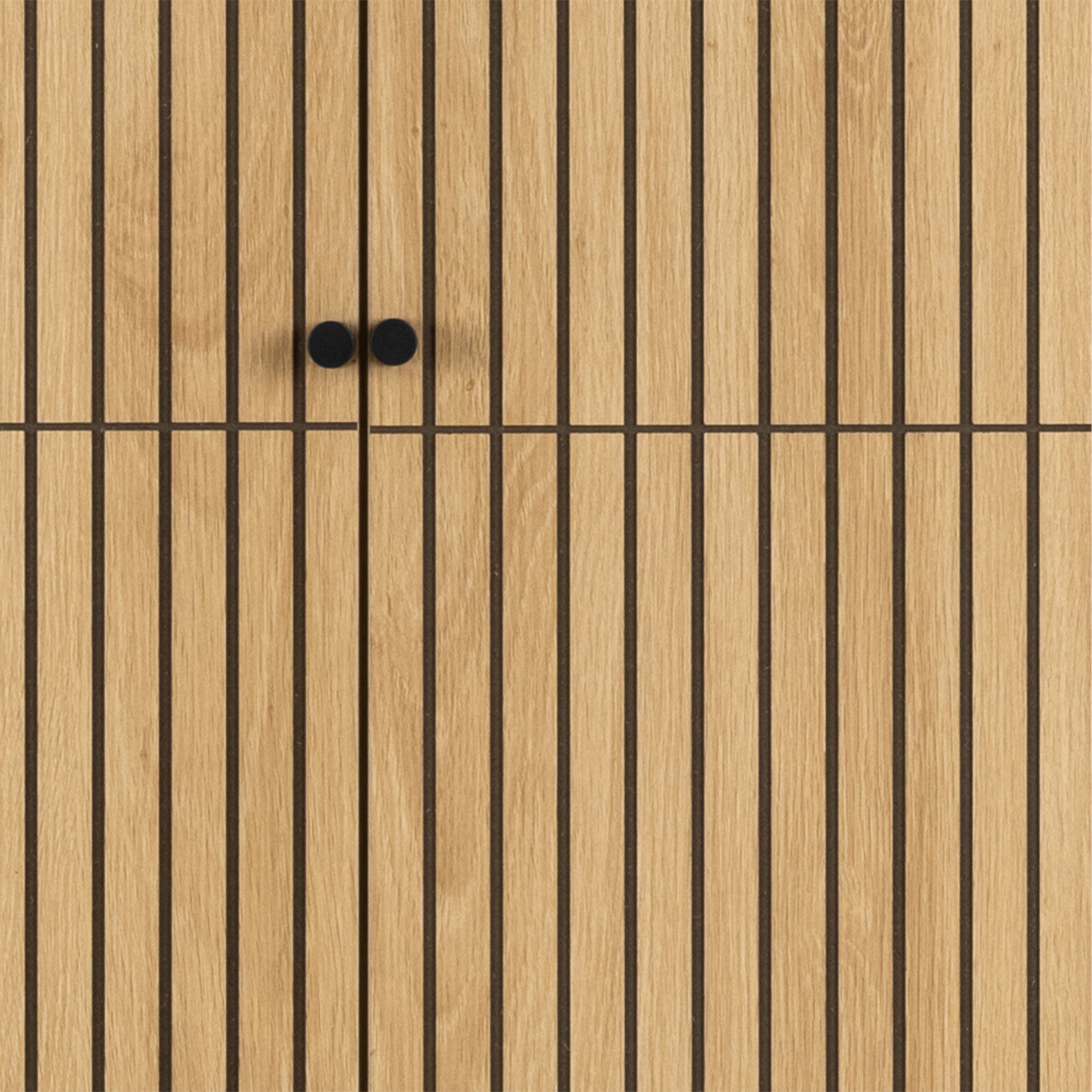 Albany Wardrobe 4 Doors in Black/Oak