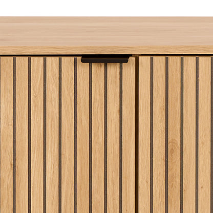 Jaipur Sideboard With 2 Doors and 2 Shelves in Oak
