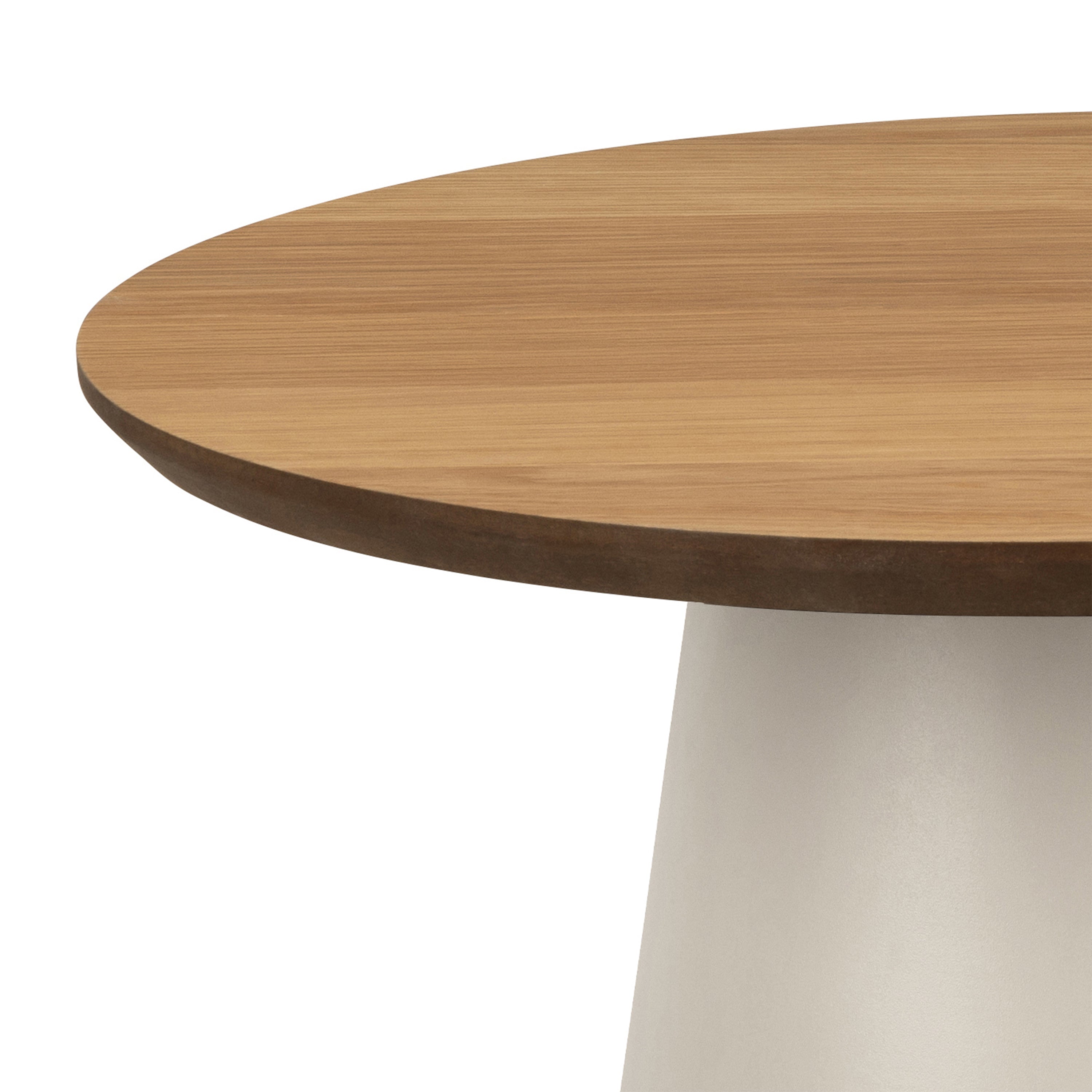 Soli Round Coffee Table in Oak/Grey 45x48cm