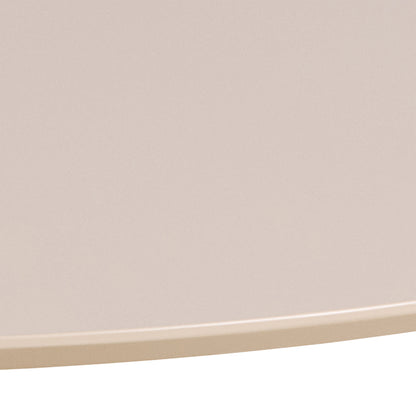 Ibiza Round Dining Table with Beige Top and Matt Beige Base 110x74cm
