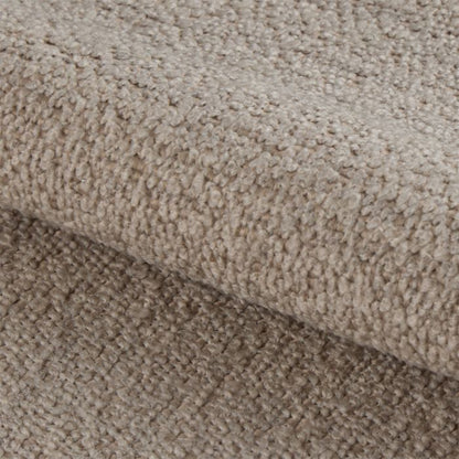 Midfield Left Hand Facing 2 Seater Chaise Longue in Boucle Beige Fabric