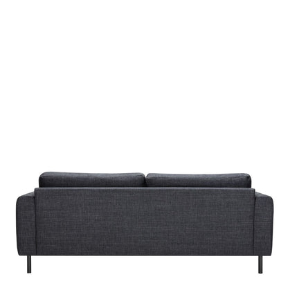 Omaha 3 Seater Sofa in Dark Grey Basel Fabric