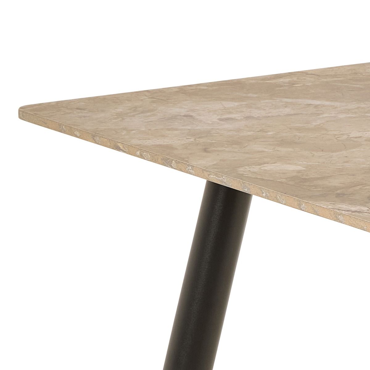 Wicklow Ceramic Dining Table Brown/Black