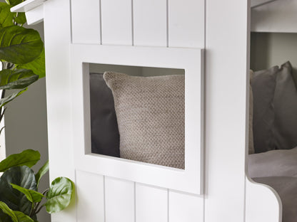 Acorn Treehouse Midsleeper & Storage Unit - White