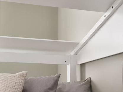 Acorn Treehouse Midsleeper & Storage Unit - White