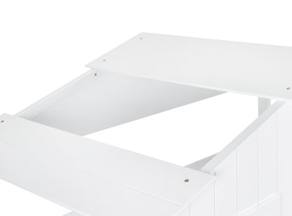 Acorn Treehouse Midsleeper & Storage Unit - White