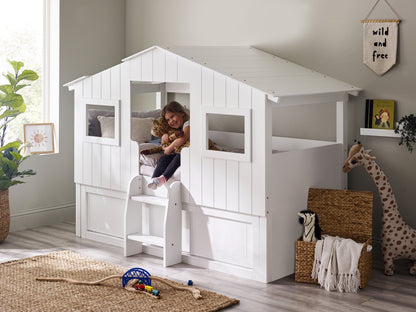 Acorn Treehouse Midsleeper & Storage Unit - White