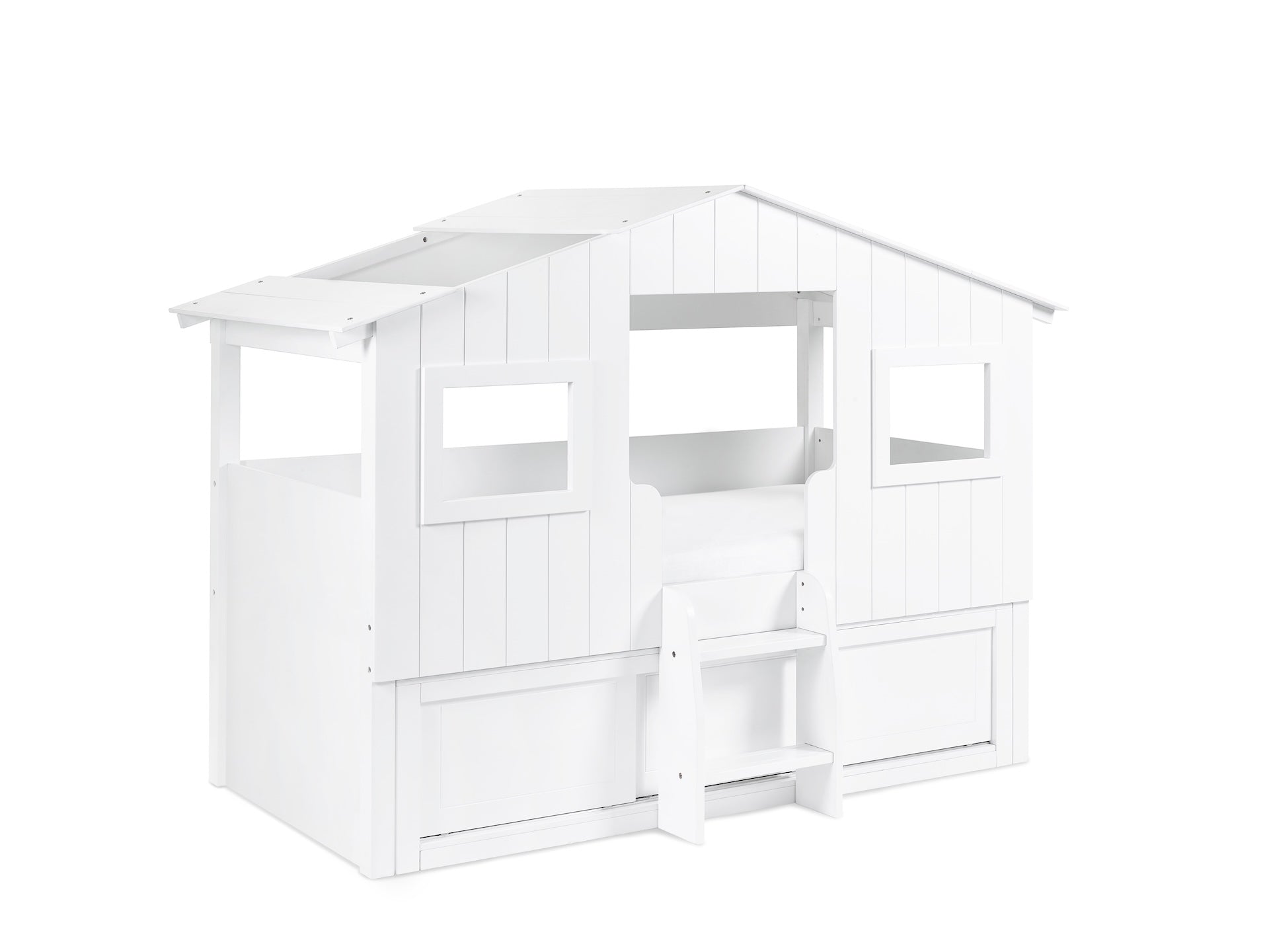 Acorn Treehouse Midsleeper & Storage Unit - White