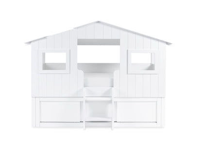Acorn Treehouse Midsleeper & Storage Unit - White