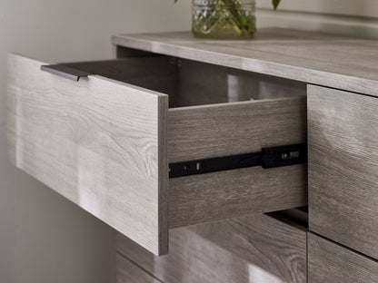 Bali 6 Drawer Wide Chest - Grey Oak