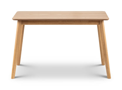 Boden Oak Veneer Rectangular Table With Tapered Legs