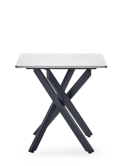 Bradley White Marble Lamp Table