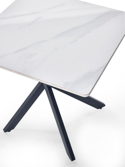 Bradley White Marble Lamp Table