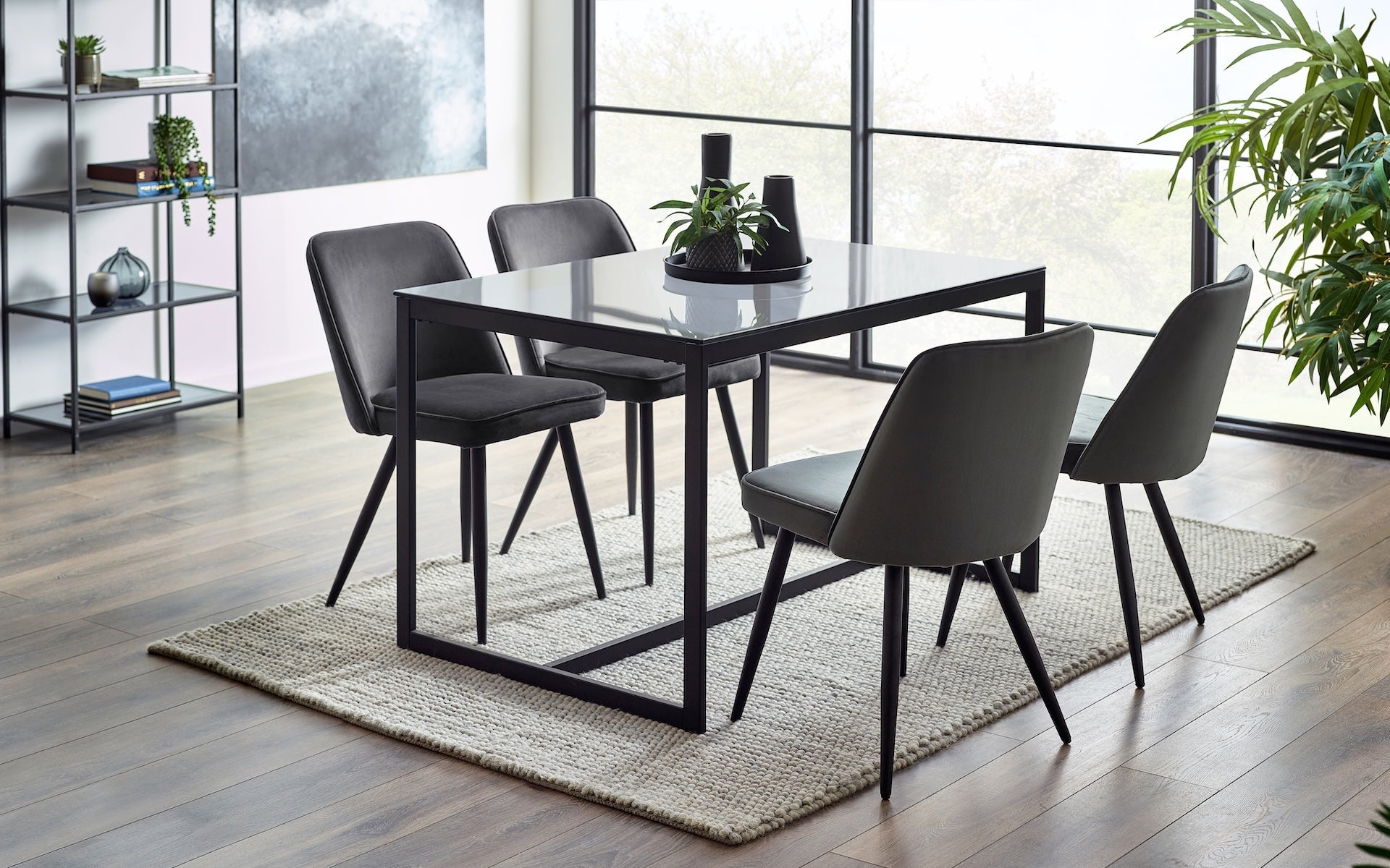 Burgess Dining Chairs - Grey (Set of 2)