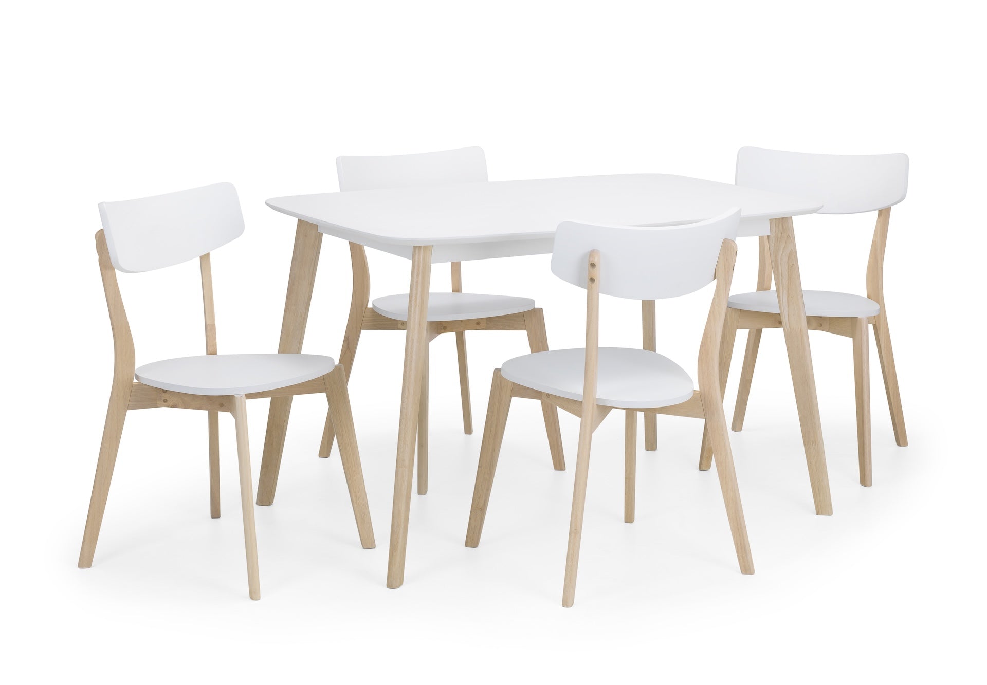 Casa Dining Chairs White/Oak (Set of 2)