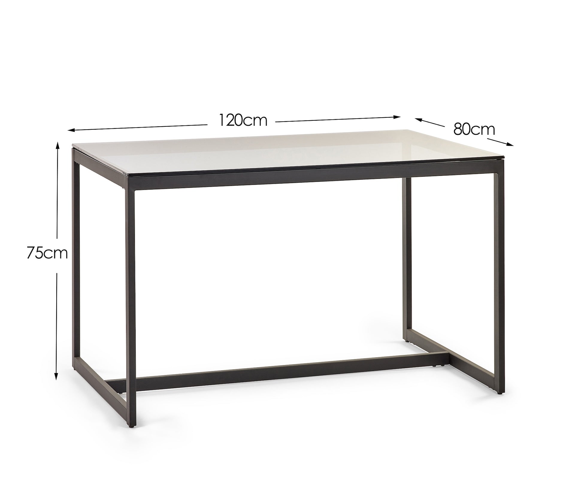 Chicago Dining Table Smoked Glass