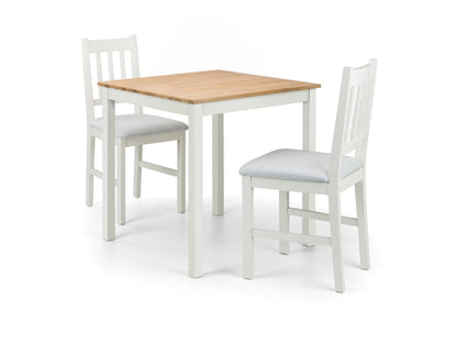 Coxmoor 75cm Square Dining Table - Ivory & Oak