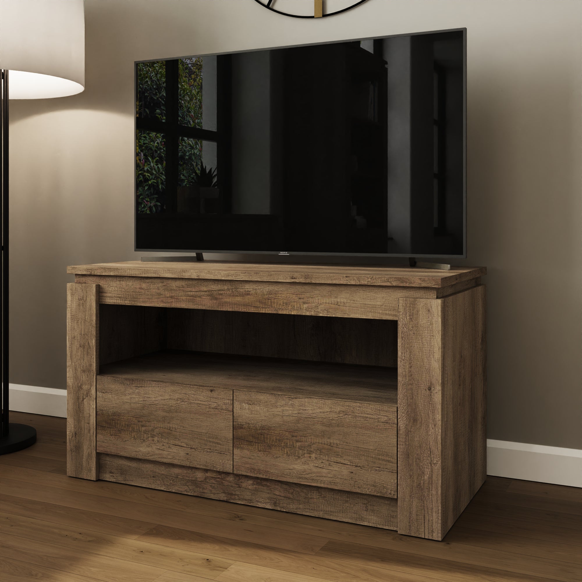 Canyon Oak 2 Drawer TV Unit