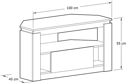 Canyon Oak Corner Tv Unit