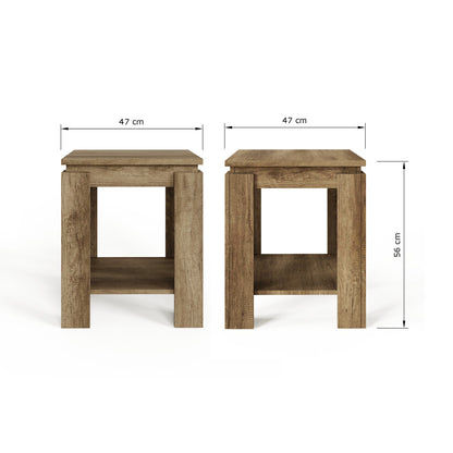 Canyon Oak Lamp Table