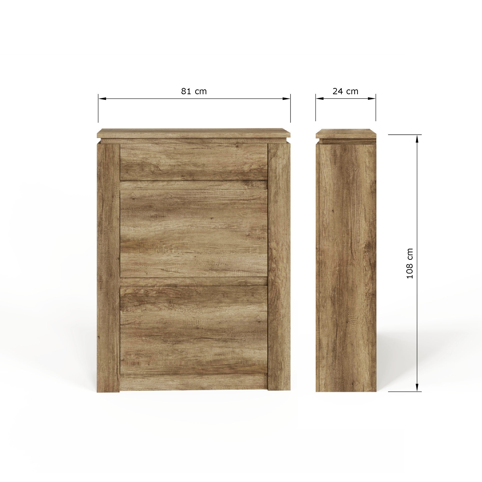 Canyon Oak Shoe Cabinet - GFW