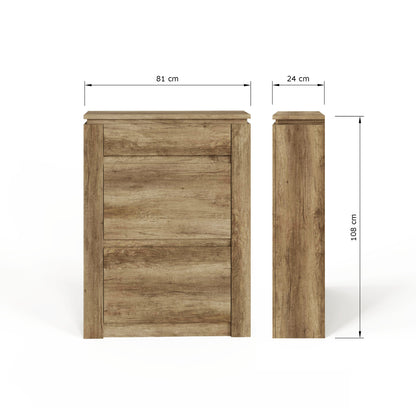 Canyon Oak Shoe Cabinet - GFW