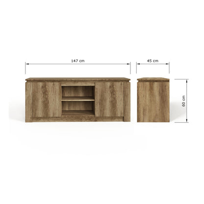 Canyon Oak TV Unit