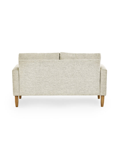 Daisy Beige Pearl Barley Upholstered Compact 2 Seater Sofa