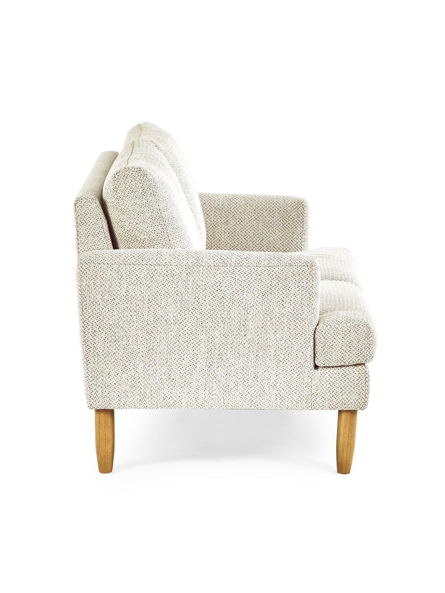 Daisy Beige Pearl Barley Upholstered Compact 2 Seater Sofa