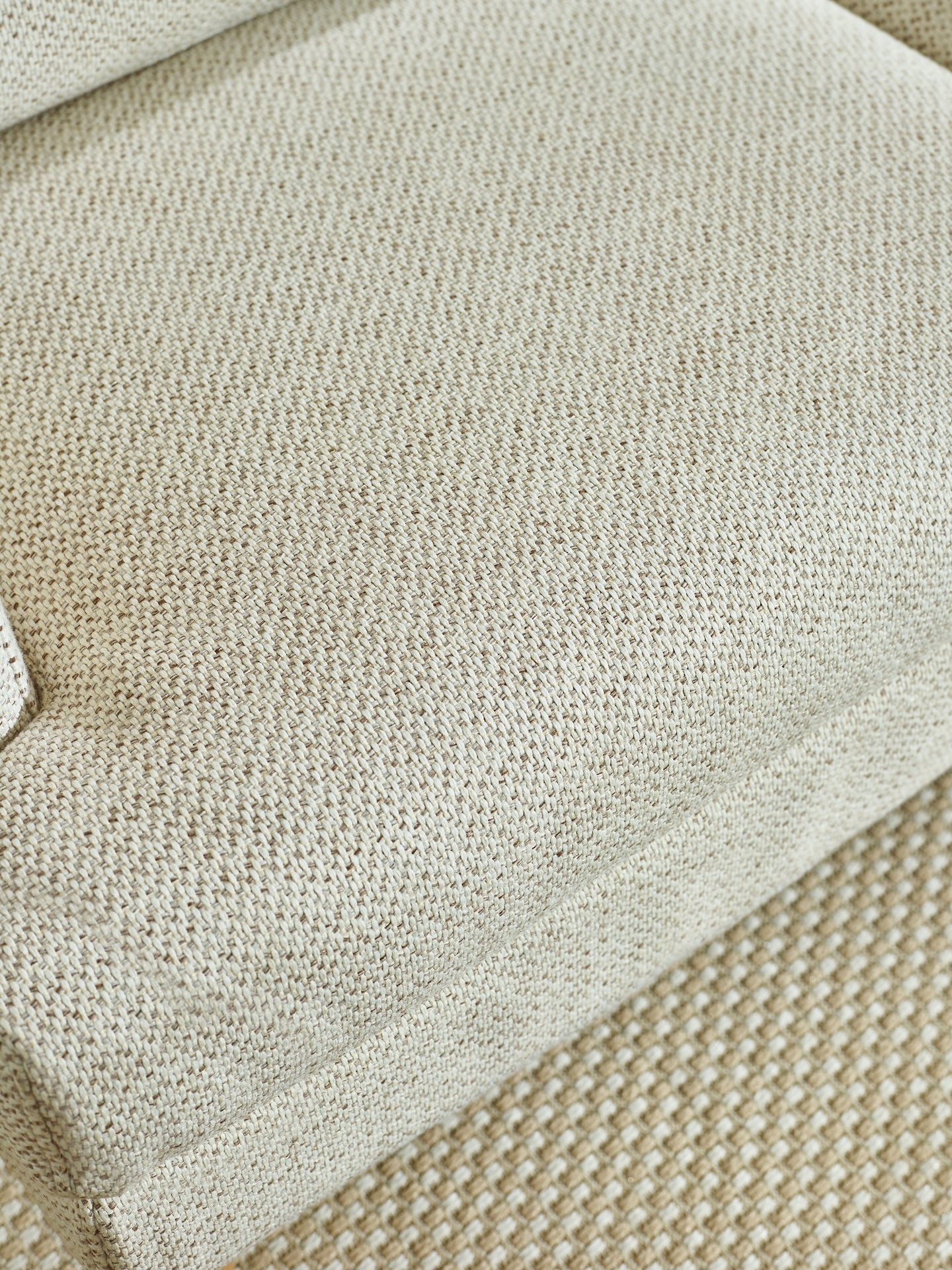 Daisy Beige Pearl Barley Upholstered Compact 2 Seater Sofa