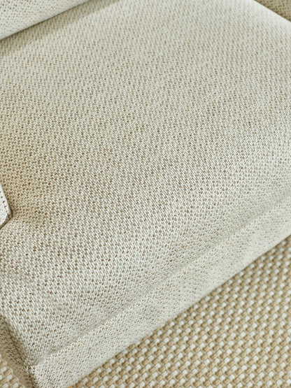 Daisy Beige Pearl Barley Upholstered Compact 2 Seater Sofa