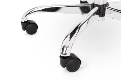 Gio Brown & Chrome Office Chair