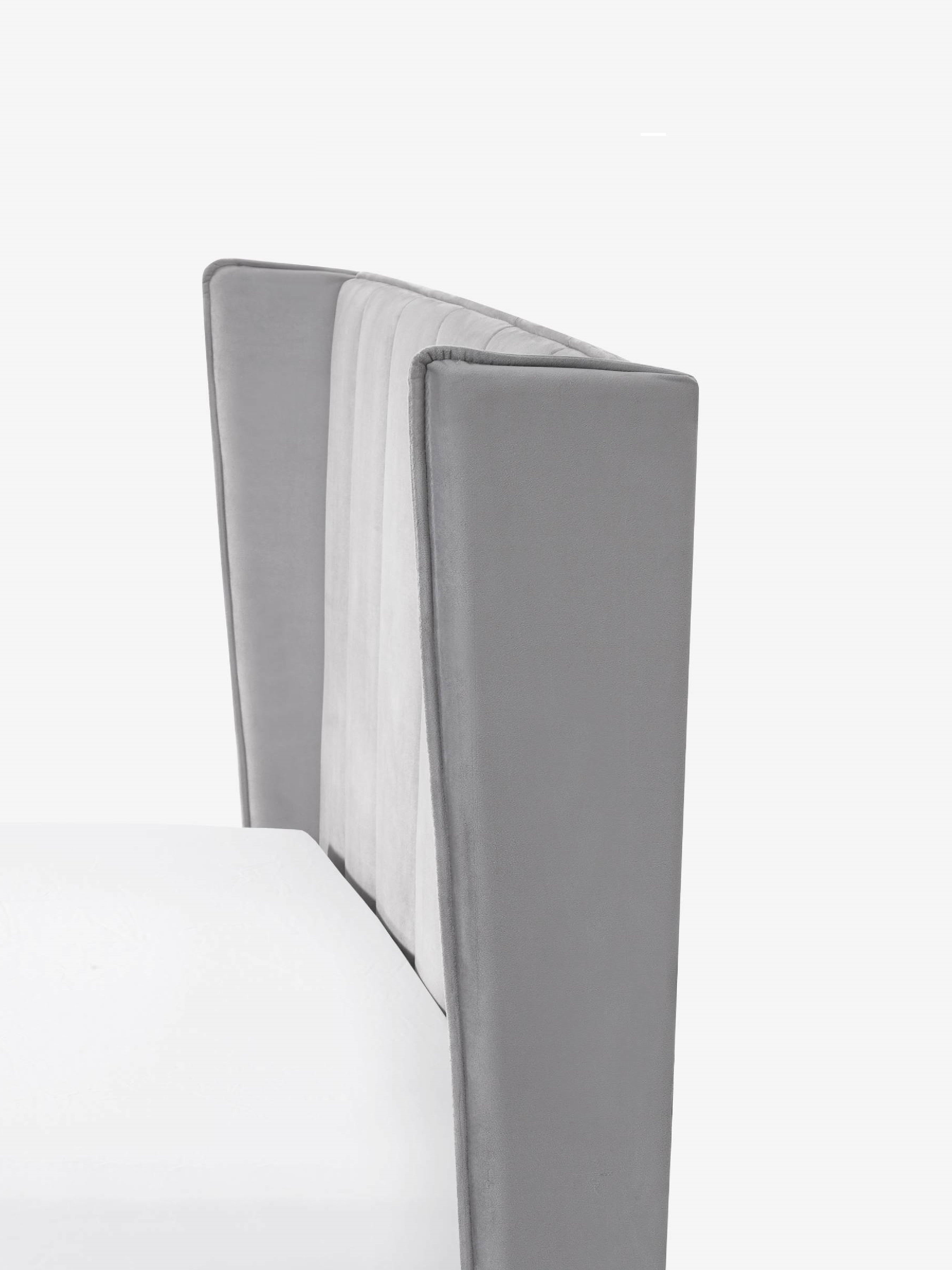 Katie Bed Frame - Grey Velvet