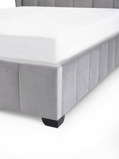Katie Bed Frame - Grey Velvet
