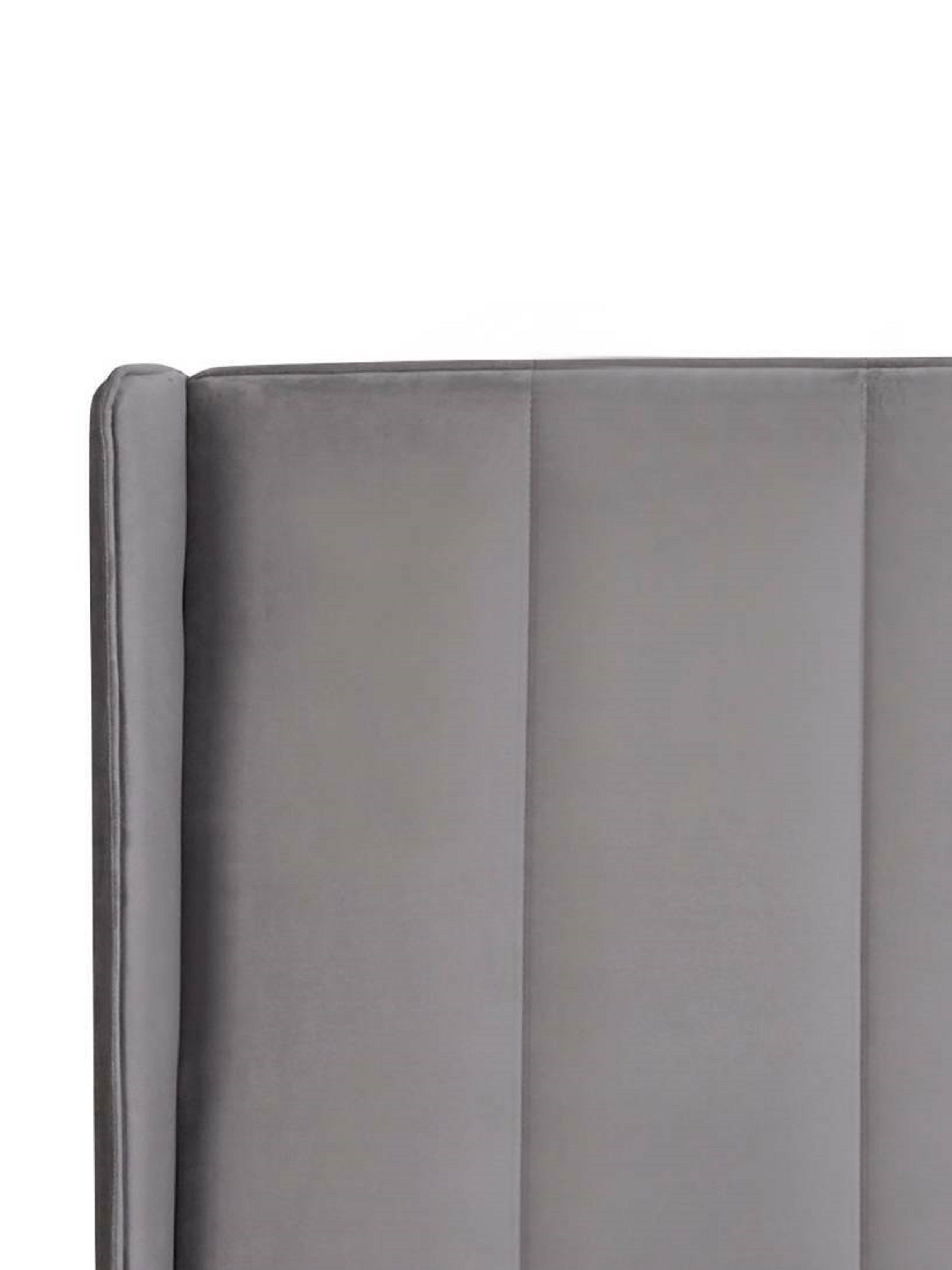Katie Ottoman Storage Bed Frame - Grey Velvet