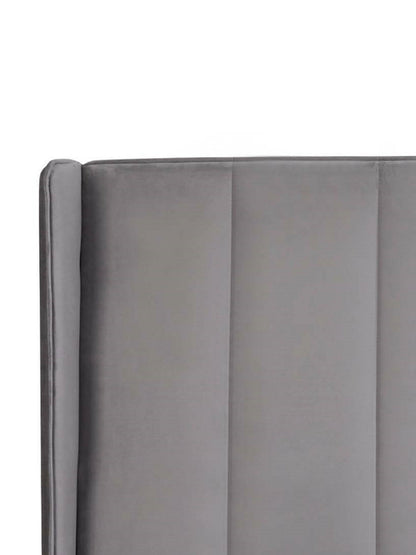 Katie Ottoman Storage Bed Frame - Grey Velvet