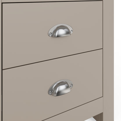 Lancaster 2 Drawer Bedside Grey