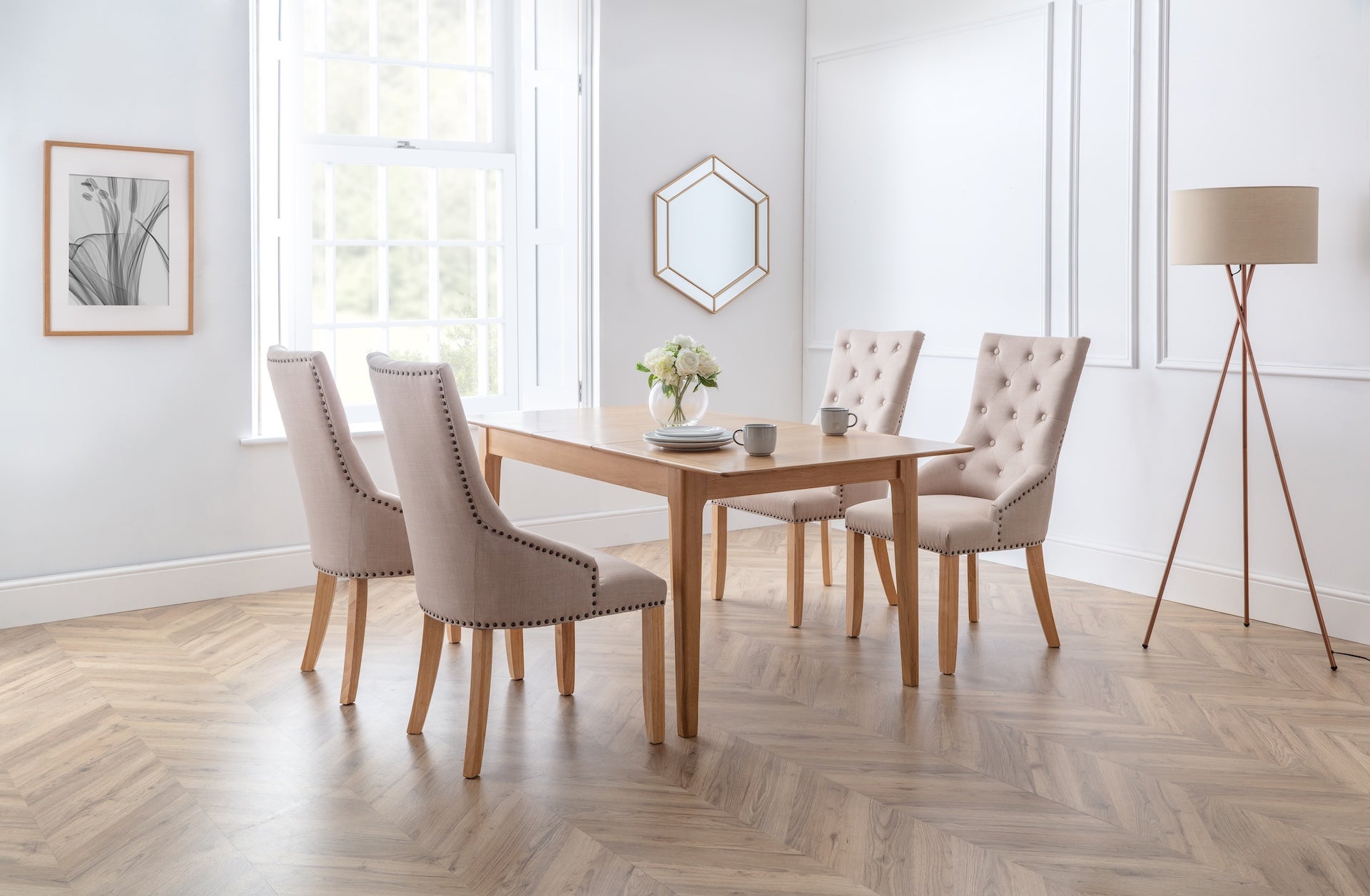 Loire Button Back Chairs (Set of 2)