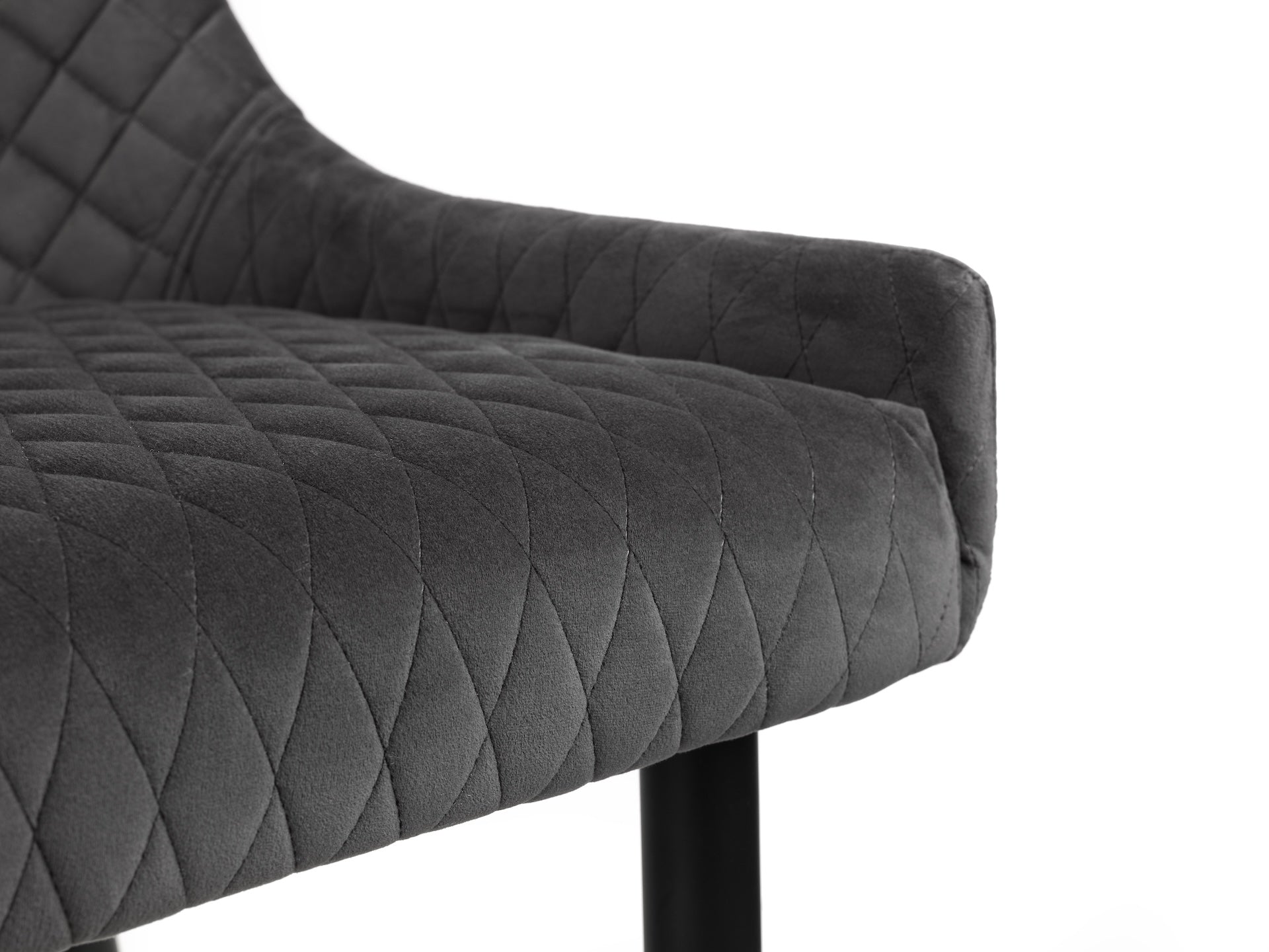 Luxe High Back Bench - Grey