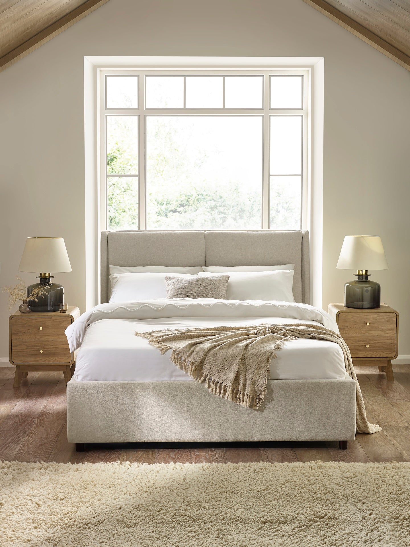 Maddock Ottoman Storage Bed - Beige