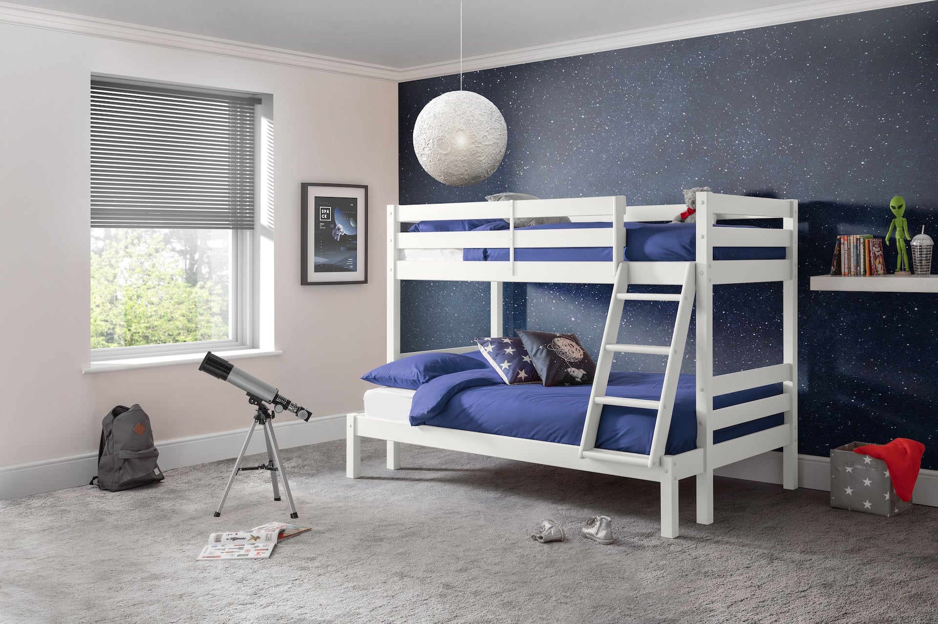 Merlin Triple Sleeper Bunk  Surf White