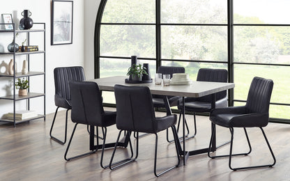 Miller Concrete Effect Dining Table