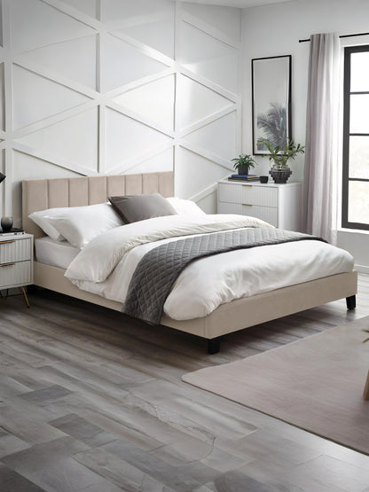 Rosa Bed Frame - Cream Velvet