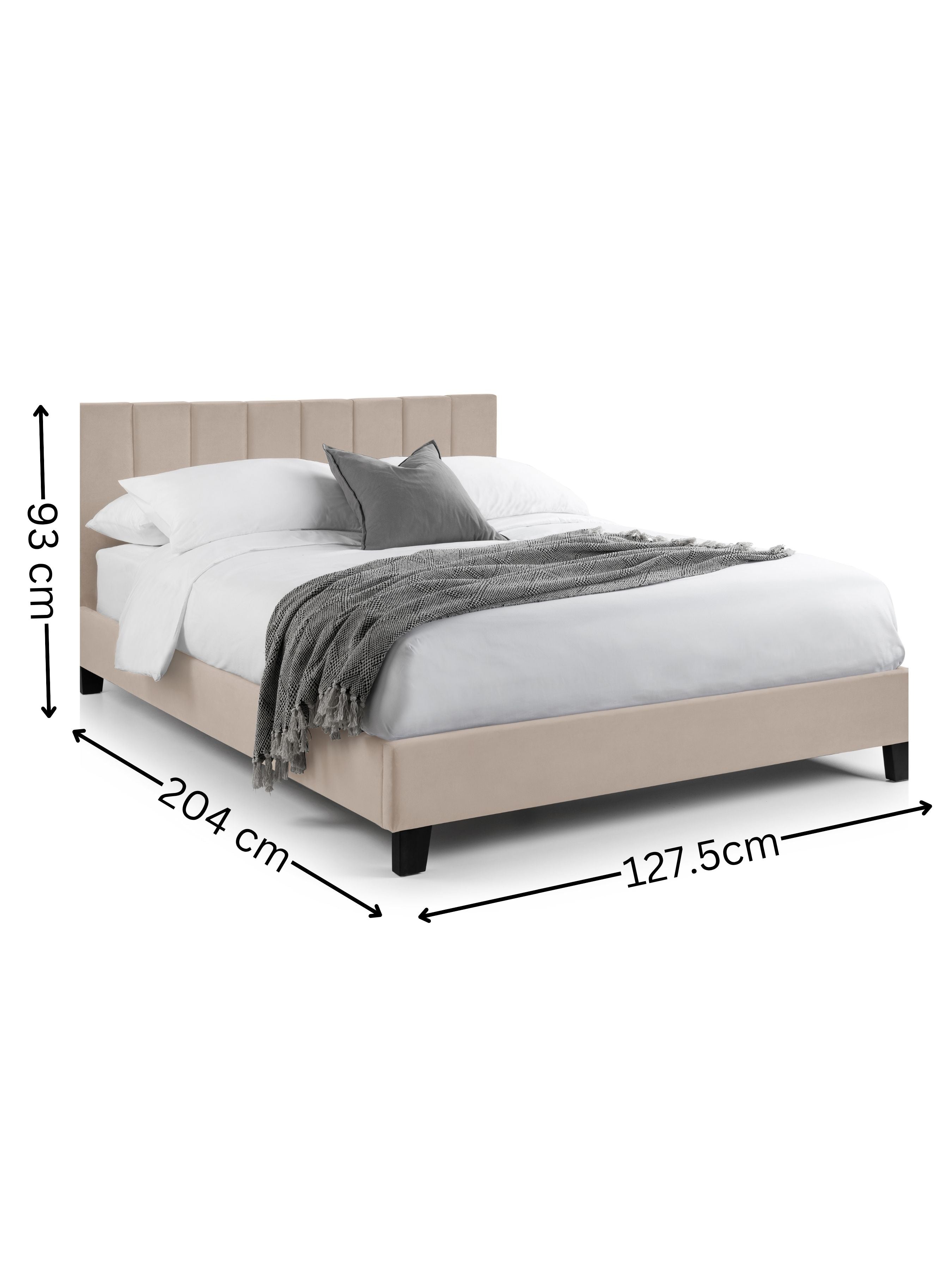 Rosa Bed Frame - Cream Velvet