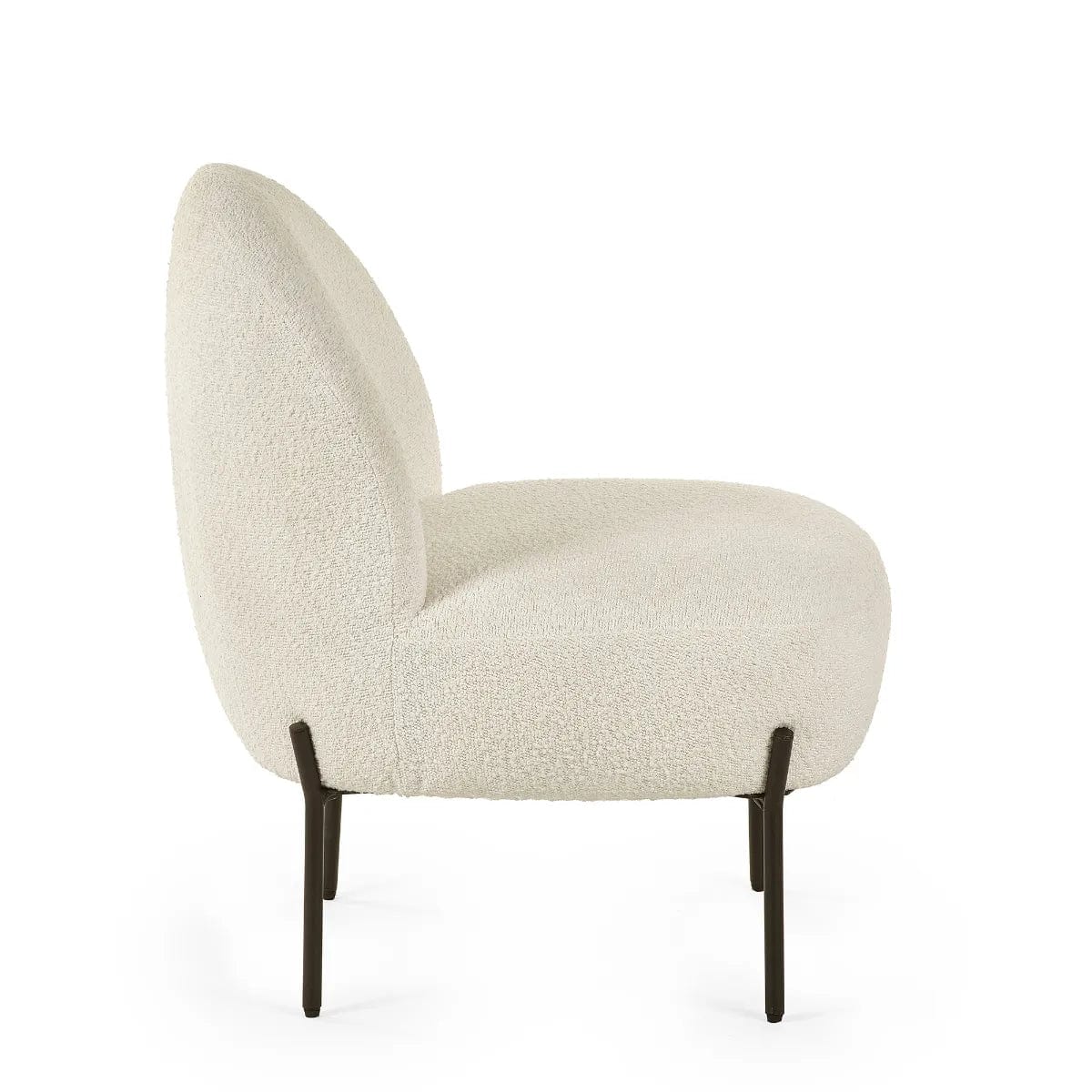 Julian Bowen Accent Chair Lulu Boucle Accent Chair - Ivory Bed Kings