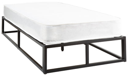 Platform Metal Bed Black